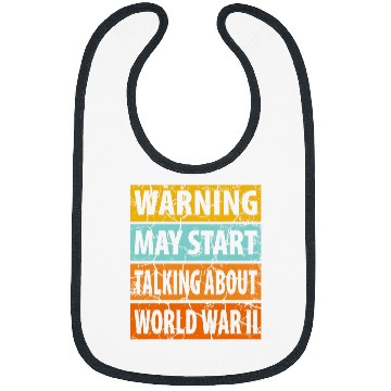 Discover May Start Talking About World 2 Teacher White Elephant Bibs