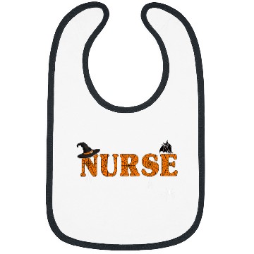 Discover Halloween nurses Nursing Cute Health Worker Halloween Pattern 1 Bibs