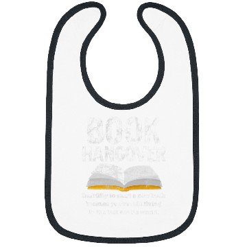Discover Book Hangover Reading Reader Bookworm Librarian Distressed Bibs