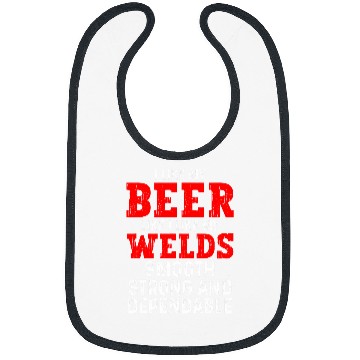 Discover Welder Drinking Beer and Welding Beer Lovers Funny Bibs