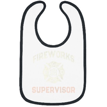 Discover Funny FIREWORKS Safety SUPERVISOR Manager Mom Pyro Pro 4th Bibs