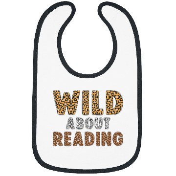 Discover Wild About Reading Teacher Books Reader Lovers Leopard Zebra Bibs