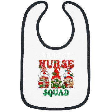 Discover Student nurses Squad Christmas Gnome Cute Nursing Student Bibs