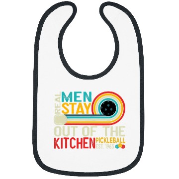 Discover Funny Real Men Stay Out Of The Kitchen Hit Paddle PickleBall Bibs