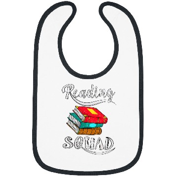 Discover Cool Reading Squad Funny Team Book Reader Librarian Gift Bibs