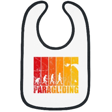 Discover Paraglider skydiving evolution paramotor retro design Bibs