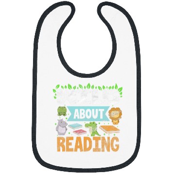 Discover Wild About Reading Teacher Student Reader Bookworm Vintage Bibs