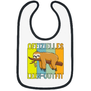 Discover Student Lazy School Learning Lounge Sloth Bibs