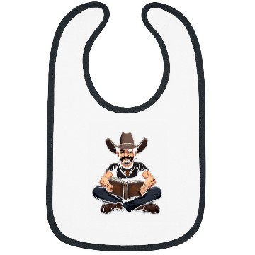 Discover Cowboy Reading Book Funny Book Reader Bookworm Western Bibs