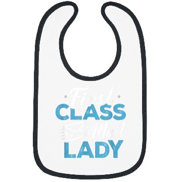 Discover First Class Mail Lady Postal Worker Postwoman Mailman 3 Bibs