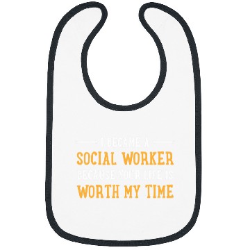 Discover Social Worker Social Work Gift 5 Bibs