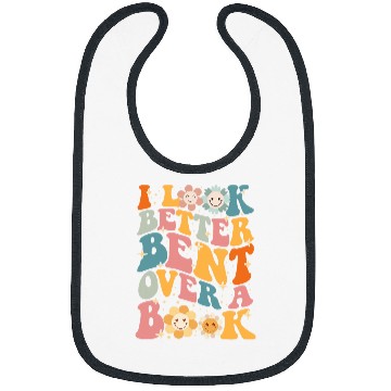 Discover I see better bent over a book Bibs