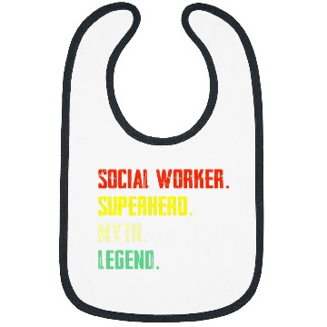 Discover Social Worker Superhero Myth Legend Social Worker Bibs