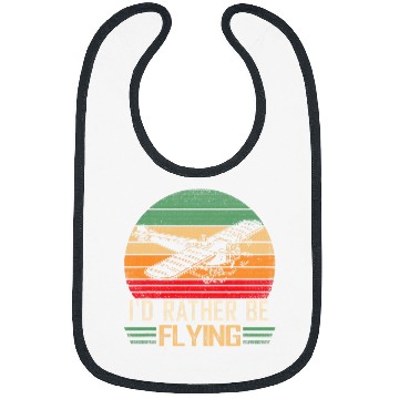 Discover vintages Distressed Id Rather Be Flying Funny Airplane Pilot Bibs