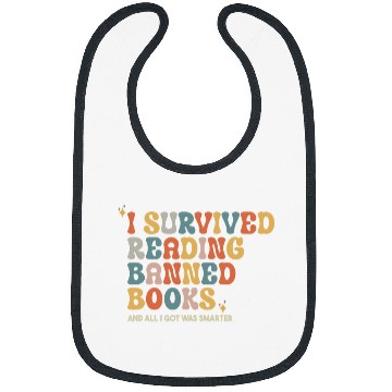 Discover I Survived Reading Banned Books Book Lover Reader Bookworm Bibs