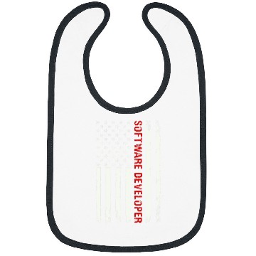 Discover Software Developer USA Flag Programming Programmer Coding Bibs