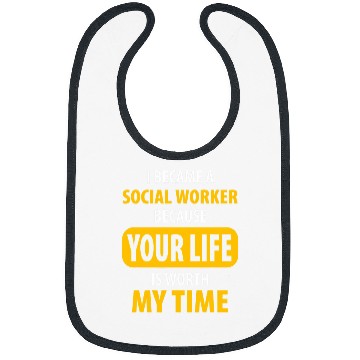 Discover Social worker social work funny saying 2 Bibs