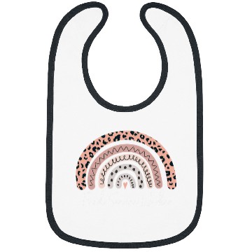 Discover Food Service Worker Leopard Rainbow Appreciation Bibs