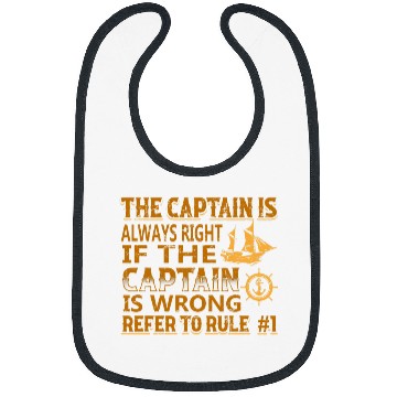 Discover Boat Captain Cruise Rules 1 Bibs