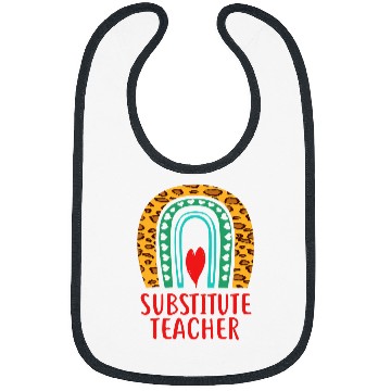 Discover Substitute Teacher Education Boho Rainbow Lover Bibs