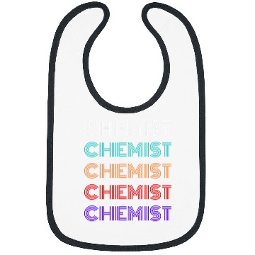 Discover vintages Chemist nerd lovers works repeated text Retro Modern Bibs