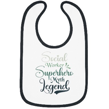 Discover Social Worker Superhero Myth Legend Social Work Bibs