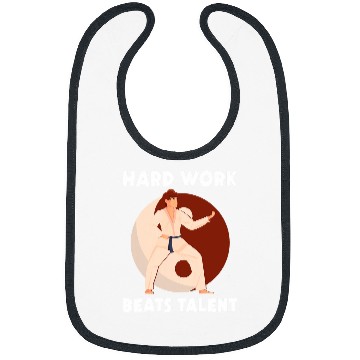 Discover Taekwondo Hard Work Beats Talent Karate Balance Bibs