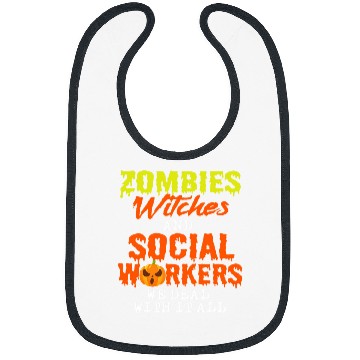 Discover Halloween Social Work Assistance Curative Education nurses Bibs