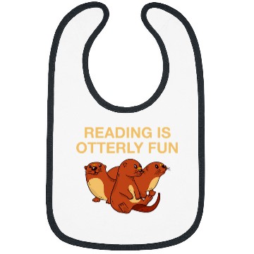 Discover Reading is Otterly Fun Book Lover Otter Lover Bookworm 5 Bibs
