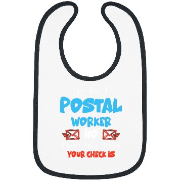 Discover Yes Im a Postal Worker Mail Carrier Mailman Fun Post Office Bibs