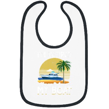 Discover Im Retired Funny Boat Retirement Bibs