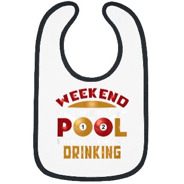 Discover mens weekend ecast play billiards drinking beer Bibs