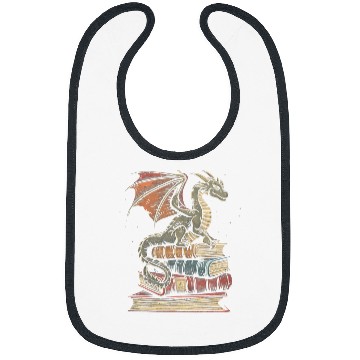 Discover Dragon Fantasy Book Lover Book Nerd Bibs