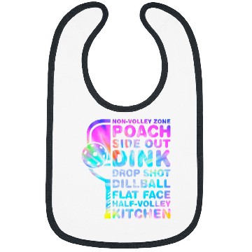 Discover Funny TieDye Pickleball Dink Kitchen Terminology Bibs
