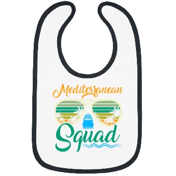 Discover Mediterranean Squad Cruise Ship Trip Cruising Boat Souvenir Bibs