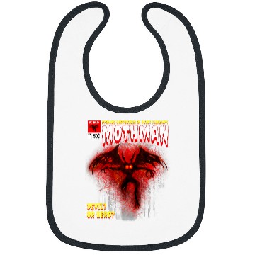 Discover Cryptid Comic Book Style Point Pleasant WV Mothman Bibs
