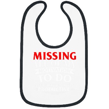 Discover Funny Lazy Unproductive Sarcastic Humor Design Bibs