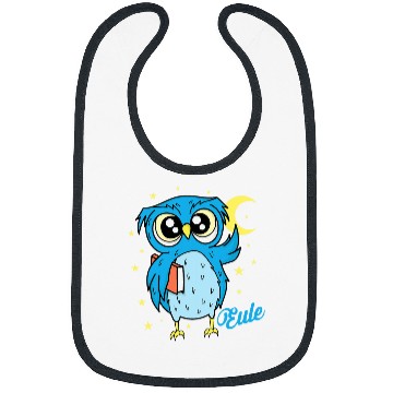 Discover Sleep type Owl nocturnal diligent study Book Bibs