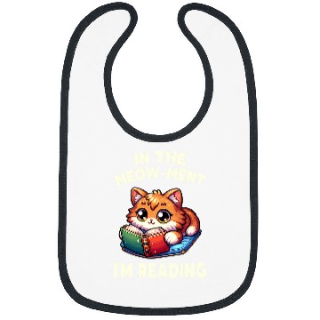 Discover Reading Book Cat For Library Reading Teacher Bibs