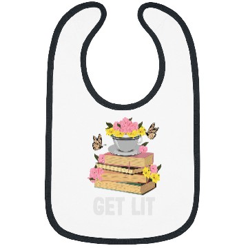 Discover Get Lit Reading Quotes Introvert Bookworm Book Lover Bibs