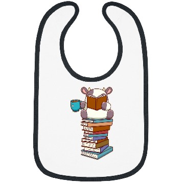 Discover Cute Kawaii Cow Reading A Book Bibs