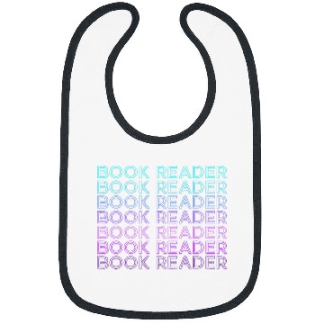 Discover Book Reader Reading Bookworm Retro Bibs