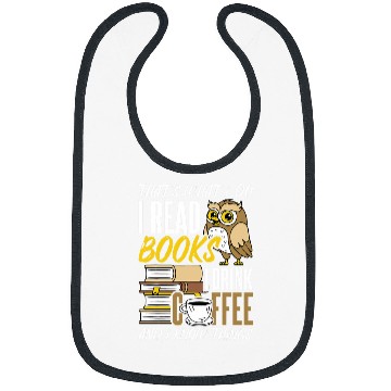 Discover Owl coffee reading reader books bookworm librarian Bibs