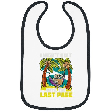 Discover Book Reader Last Page Funny Skeletons Bookworm Reading Bibs