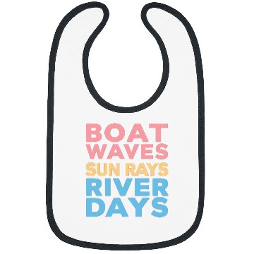 Discover Boat Waves sun rays river days boating outdoors Bibs