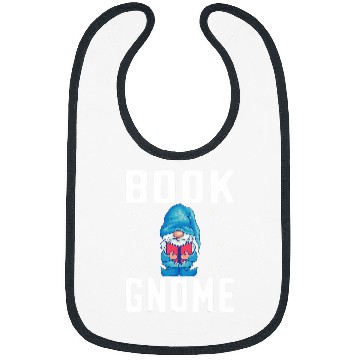 Discover Garden Gnomes Book Reader Reading Gnome Lover Bibs
