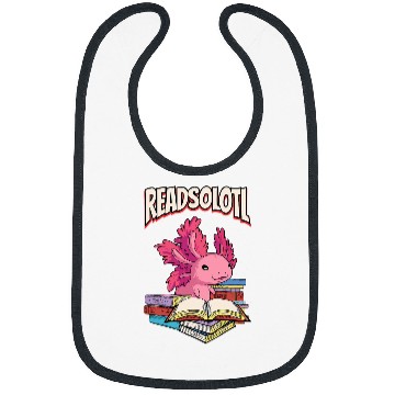 Discover Cute Readsolotl Book Reading Axolotls Bookworm Bibs