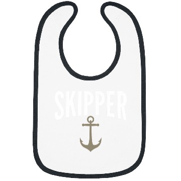 Discover Skipper Novelty Sailing Graphic Print for Unisex Bibs