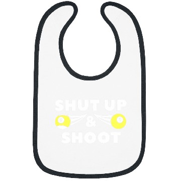 Discover Shut Up And Shoot For Billiard Pool Player Bibs
