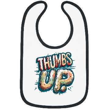 Discover Cool Thumb Up Design for Trendy Signal Lovers Bibs